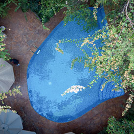 Aerial view of the outdoor Swimming pool Gallery